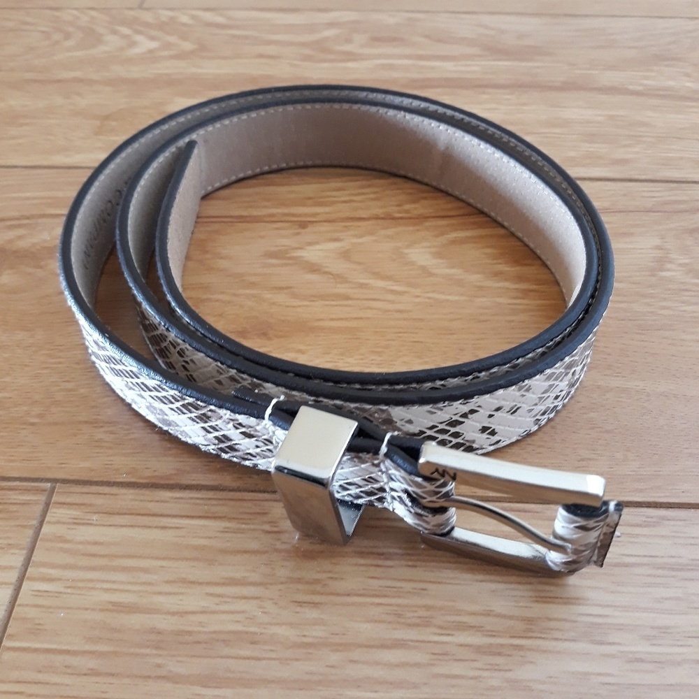 Ny & Co. Leather Snake Print Belt